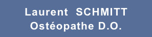 Laurent SCHMITT
Ostéopathe D.O.